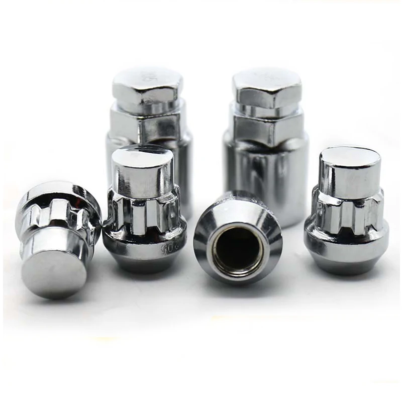 QHCP 4Pcs/Set Aluminium Alloy Auto Wheel Locks Lug Nuts Protection