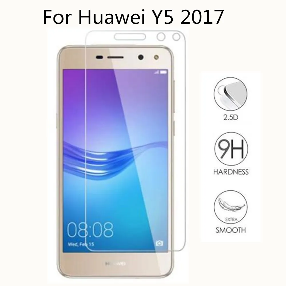 Закаленное стекло для Huawei Y5 2017 2 шт. защитная пленка экрана (2017) закаленное с