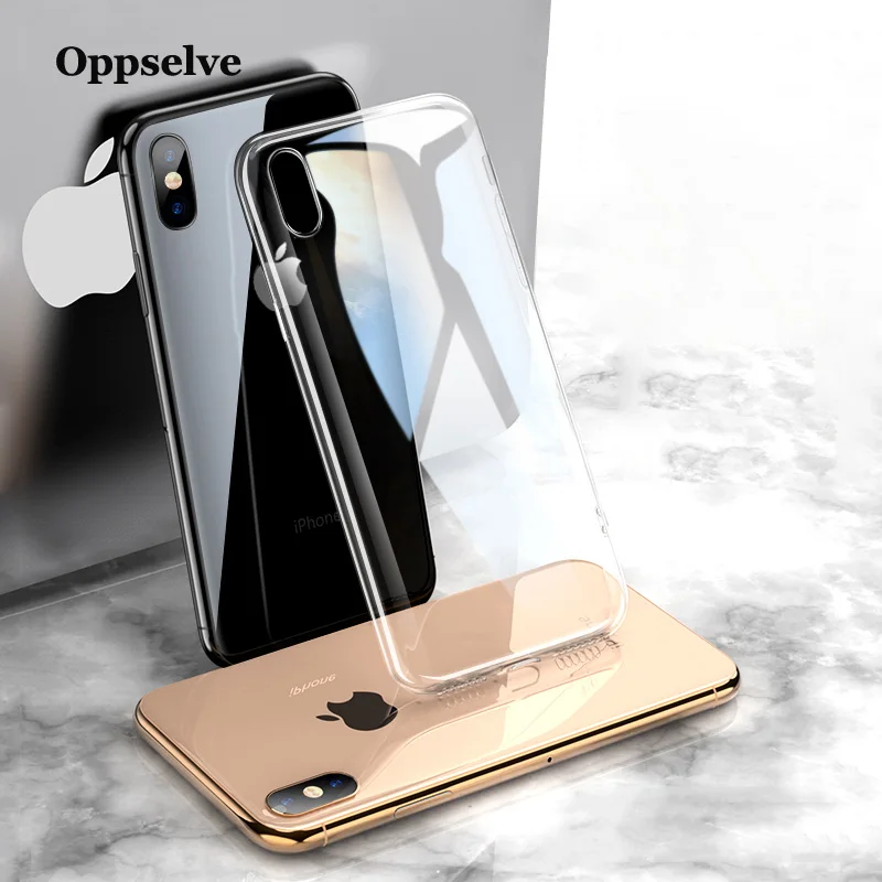 

Oppselve Silicone Phone Case For iPhone XS Max XR X 10 8 7 6 6S Plus Clear TPU Cover Case For iPhone 8Plus 7Plus Capinhas Coque