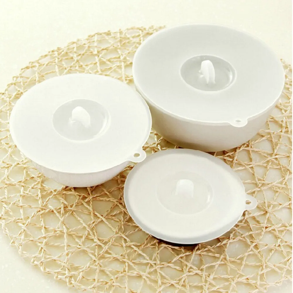 3 размера силиконовая чаша, сковорода крышки для чашек бассейна микроволновые крышки кухонные инструменты Крышка для выпуска пара Крышка для посуды