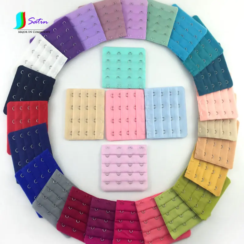 

Underwear Long Buttoned Bra Extension Buckle Bracelet Growth 4 Buckle Four Hook Accessories Bras Buttons Multicolor S037M