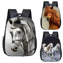 Военный рюкзак с лошадью для мальчиков и девочек; детские школьные сумки с рисунком пони; школьные рюкзаки для детского сада; Сумка для малышей; детская сумка для книг