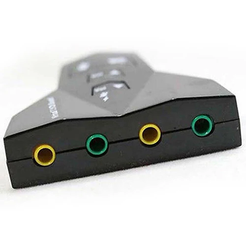 

External USB 2.0 3D Virtual Audio Sound Card Converter 7.1 Channel Audio Adapter