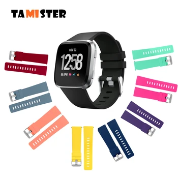 

TAMISTER Sport Silicone band Strap for Fitbit Versa Bracelet Versa movement Wrist band Watchband for Fitbit strap Accessoriess