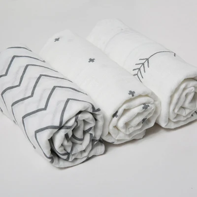 EGMAOBABY/комплект из 3 предметов, 120x120 см, муслиновое хлопковое детское Пеленальное Одеяло, Пеленальное полотенце для новорожденных, детское полотенце, обертывание - Цвет: 02