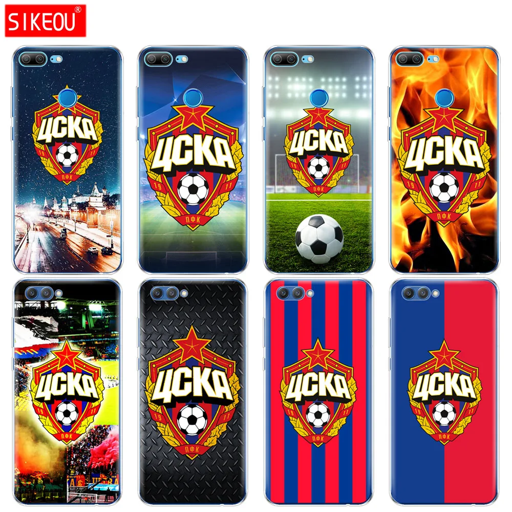 

Silicone Cover phone Case for Huawei Honor 10 V10 3c 4C 5c 5x 4A 6A 6C pro 6X 7X 6 7 8 9 LITE Football CSKA Moscow Team