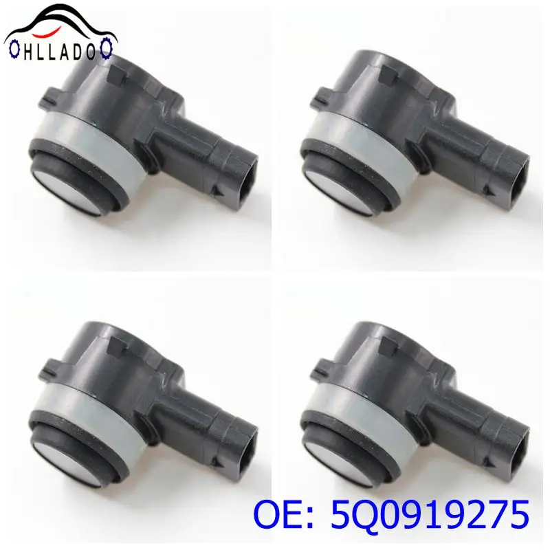 

4PCS HLLADO PDC Parking Sensor 5Q0919275 Car Bumper Reverse Radar Backup Assist For A U DI Q5 A3 V W G olf J etta S eat