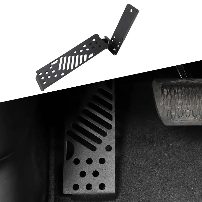1PCS Pedals for Jeep Wrangler JL 2018+ Metal Black Left Side Foot Rest Pedal Plate Decoration Cover Interior Mouldings (16)