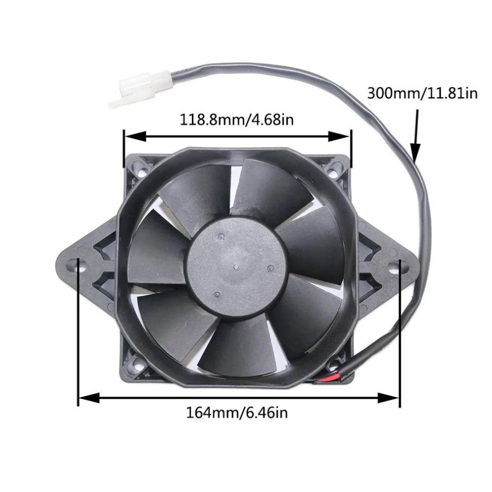 12 В Электрический двигатель радиатор охлаждающий вентилятор для 150-250cc ATV Kart Quad Dirt Bike ATV багги мотоциклы