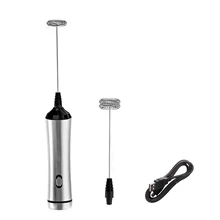 Foam Milk Frother Electric USB Handheld Rechargeable Coffee Maker Spring Whisks Gadget Machine Suitable Useful