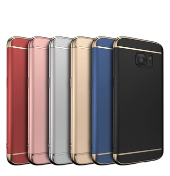 

50pcs/lot 3 in1 Glitter Electroplate Full cover case For Samsung Galaxy S8/S8 Plus /J3 J5 J7 2016/ A3 A5 A7 2017 /J5 J7 Prime
