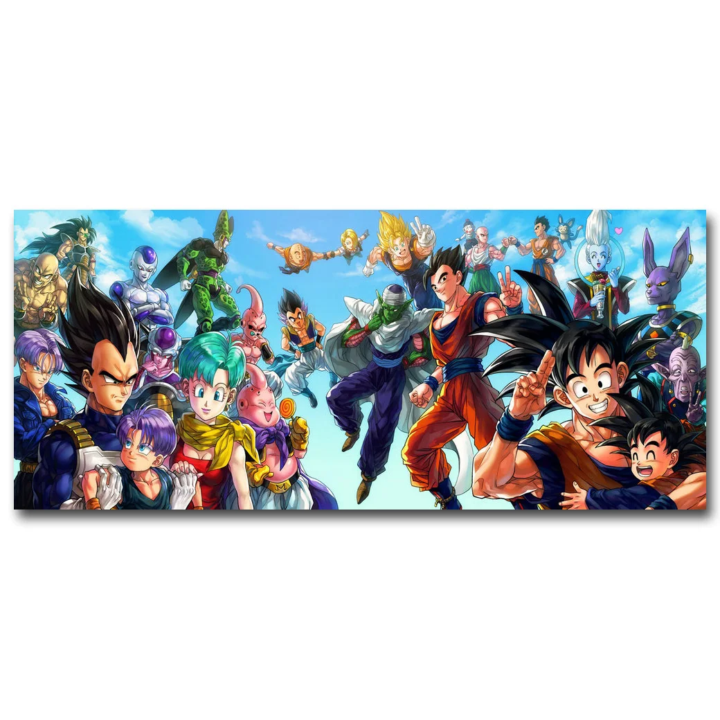 Dragon Ball Z All Characters Art Silk Poster Huge Print ...