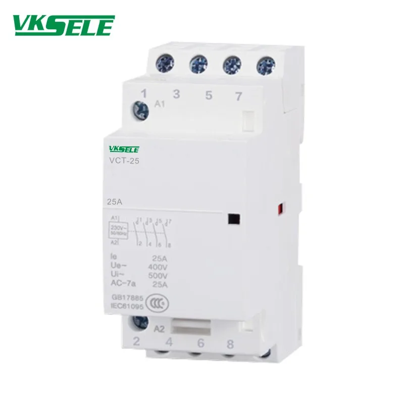 Модульная схема подключения Φ 4NO Electrical 4P 25A VCT контактор Din-рейки | Обустройство