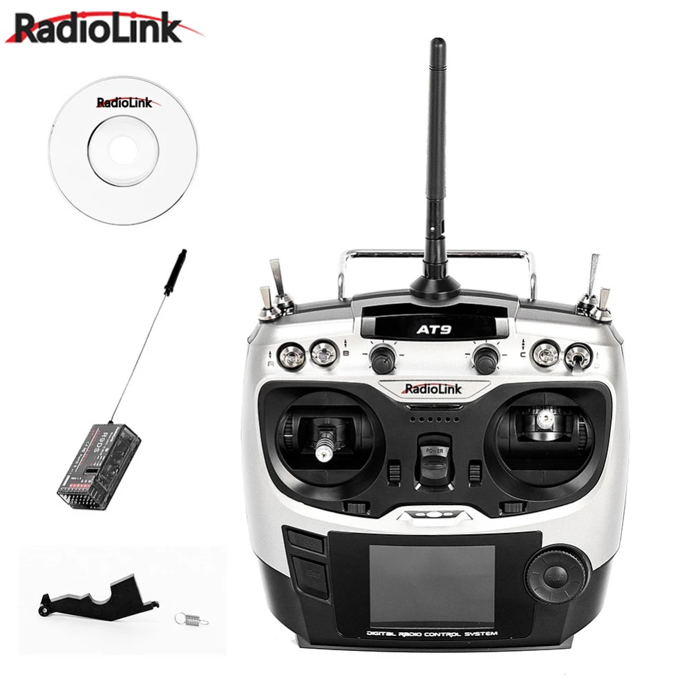 

Original Radiolink AT9 Remote Control 2.4GHz 9ch RC Transmitter with R9D Receiver DIY Quadcopter