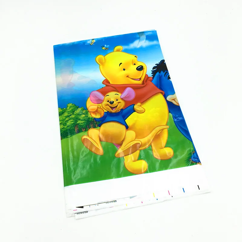 

1pcs/lot Winnie tablecloths baby shower party decoration Winnie the Pooh table cover Winnie the Pooh disposable tablecloths