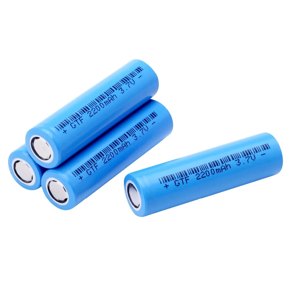 GTF 3,7 V 2200mAh 18650 литий-ионный аккумулятор для фонарика блок питания для электронной сигареты аккумулятор 2200mAH батареи