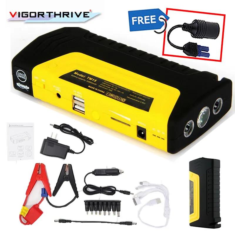  Mini 12V 600A Car Jump Starter Power Bank Portable Starting Device Petrol Diesel Car Charger For St