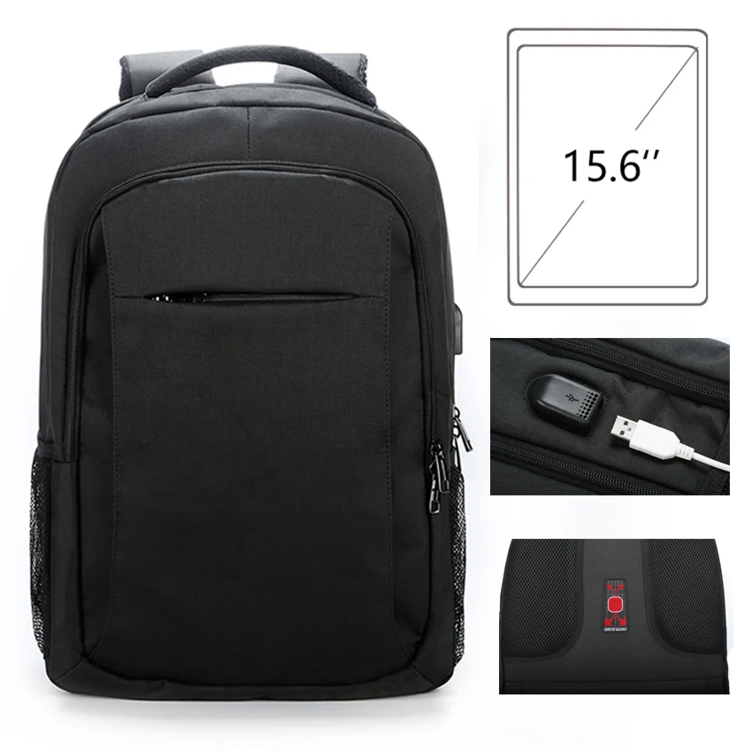 

19" Big Waterproof 15.6 Inch Laptop Backpack Women/Men Business/Travel Backpacks Air Cushion Backpack Bag Male Bagpack Mochila