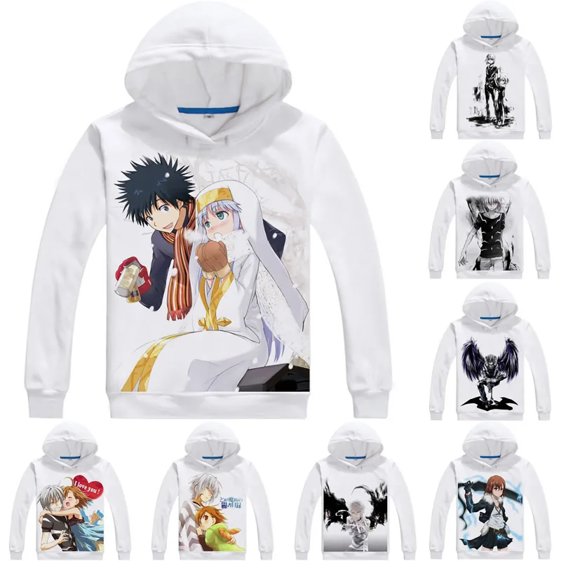 Coolprint Anime Hoodies A Certain Magical Index 3D Hoodies