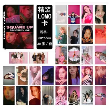

Kpop Blackpink Square Up Paper Lomo Photo Card New Album Jisoo Rose Lisa Photocard Cards 30pcs/box