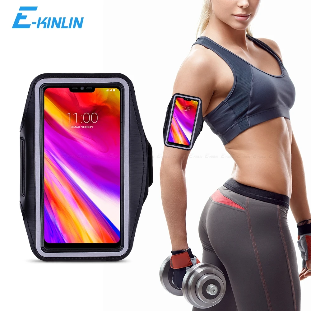 

Sport Gym Running Case Arm Band For LG G7 G6 G5 SE Q8 Q7 K9 K11 Plus Q6a Q6 Alpha V40 V35 V30S V30 ThinQ 2018 Phone Bag Cover