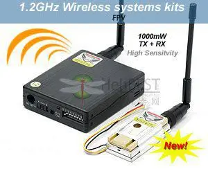 LawMate TM121800 1 2GHz 1000mW 8Ch Wireless Video Transmitter and Receiver Combo