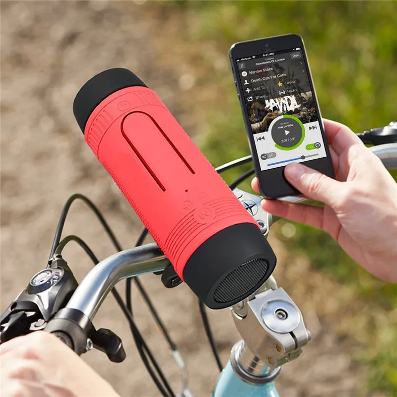 Bluetooth велосипедная колонка портативная Водонепроницаемая Колонка 4000 мА/ч