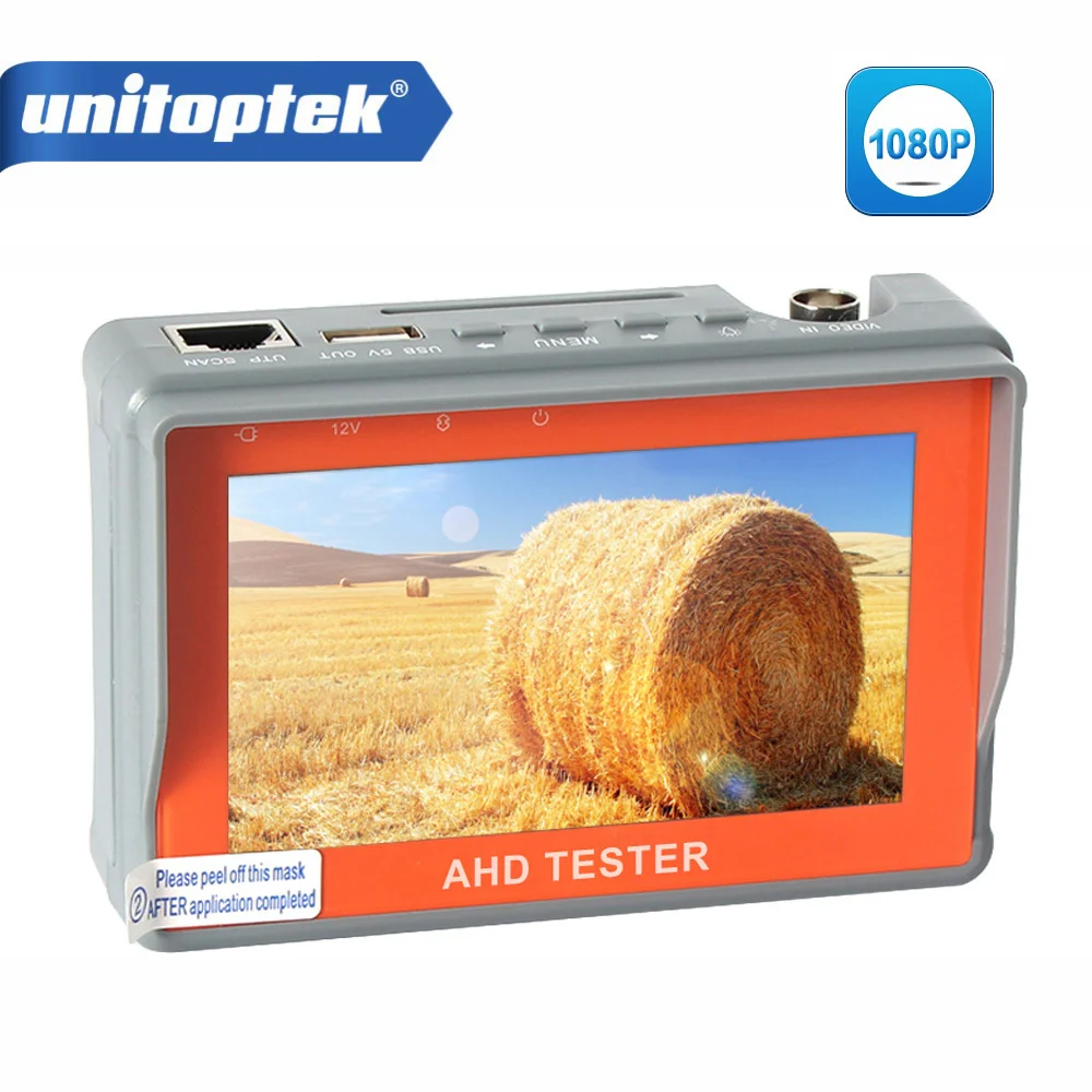 

1080P 2MP HD AHD Camera Tester With 4.3 Inch LCD Monitor Analog CCTV Camera Testing UTP Cable Video Audio Test Security Tester