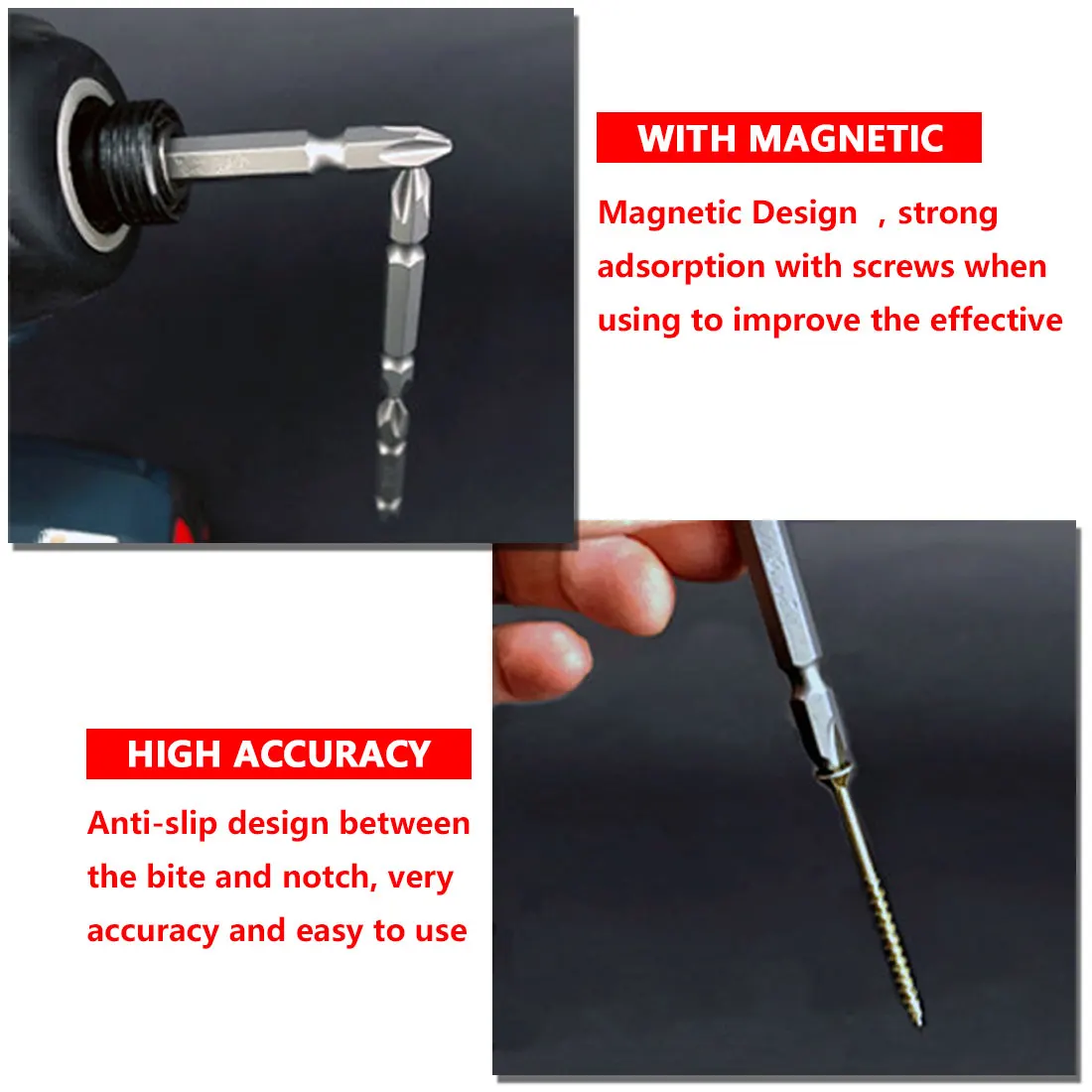 

Hand Tool 1pc 60/75/100/150mm Magnetic Extension Bit Holder Tool 1/4" Hex Rod Shank Long Handle Screwdriver Tip Holder