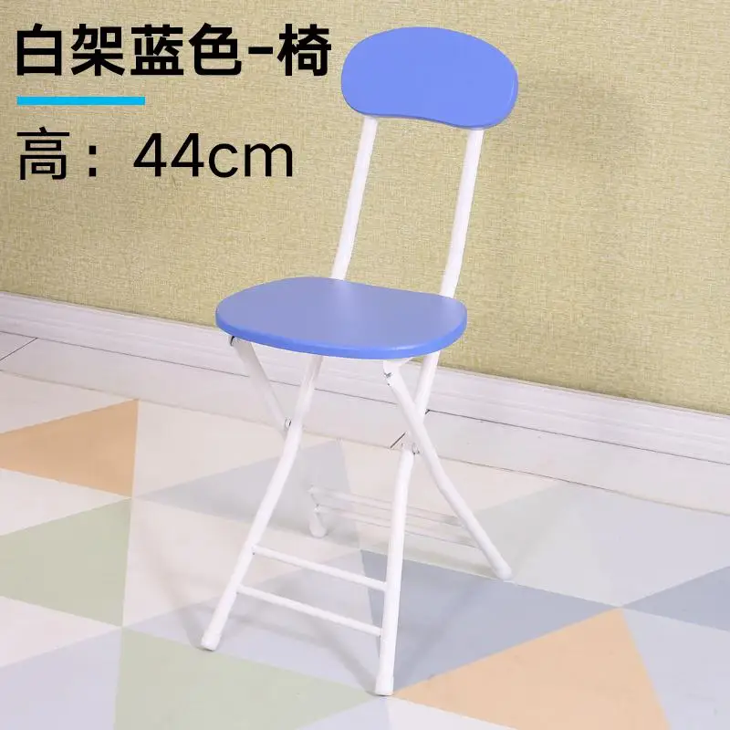 Складной стул табурет домашний стул обеденный стол табурет Высокая мода маленький табурет спинка скамья простой портативный креативный - Цвет: style13