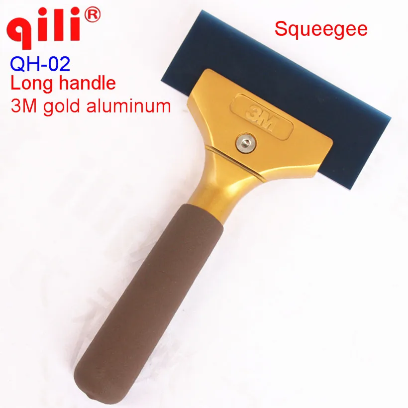 QH 02 cleaning rubber squeegee 3M gold 20cm long aluminum handle