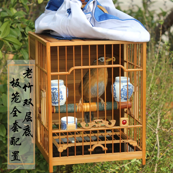 Thruputs bird cage double layer cage full set configuration cagecage