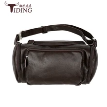 Мужские дорожные сумки из натуральной кожи, поясная сумка черного цвета, модная брендовая нагрудная сумка из коровьей кожи, Мужская многофункциональная дорожная сумка, Новинка
