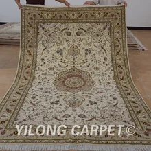 Yilong 6'x9 'Восточная hand made шерстяной ковер из шелка Изысканный персидский традиционные Половик(1457