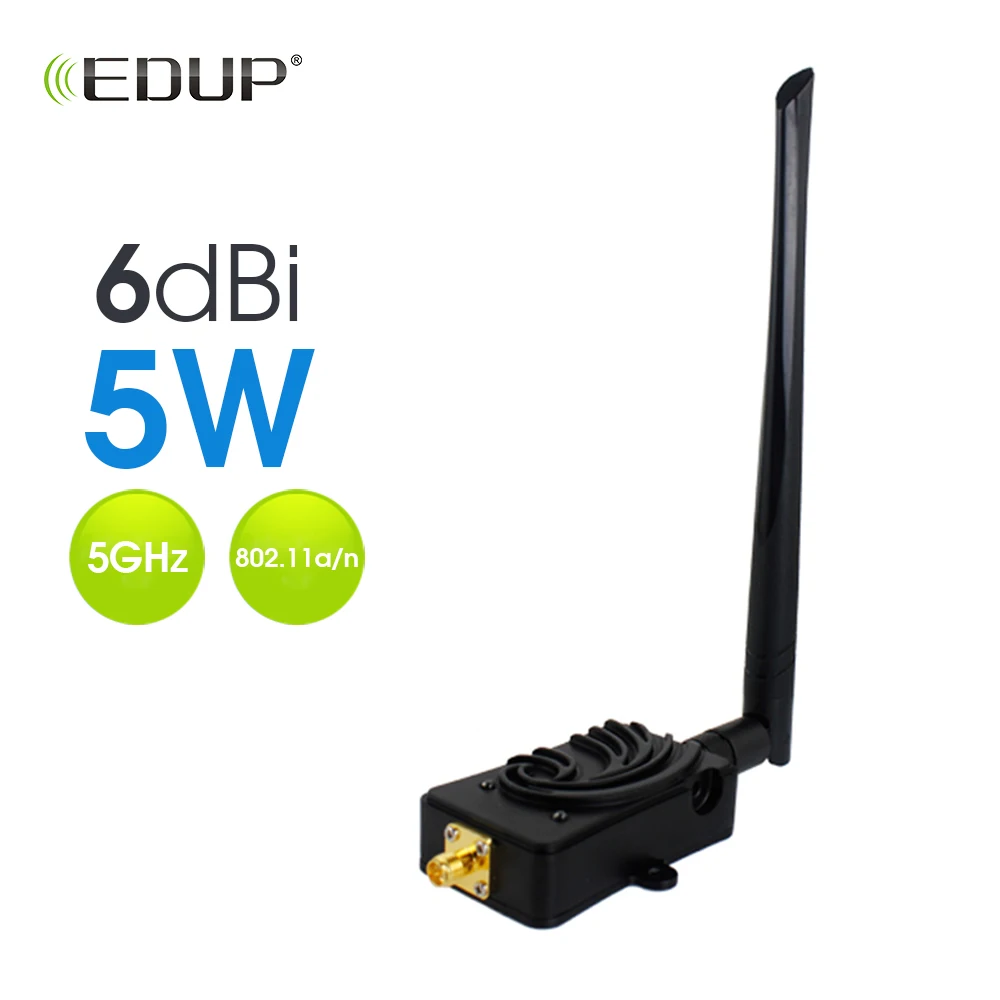 

EDUP Wireless WiFi Power Booster 5.8GHz 5W WiFi Signal Amplifier for wifi adapter router camera model airplane remote control