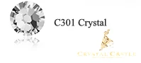 Стразы с цветным замком из кристаллов высшего класса 6А, блестящие стразы для рукоделия, швейные и тканевые Стразы для одежды, стразы для горячей фиксации - Цвет: C301 Crystal