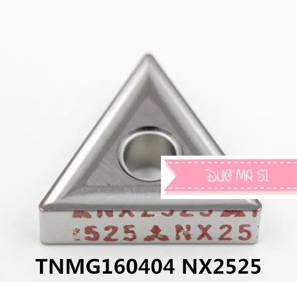 

10 шт. TNMG160404 NX2525/TNMG160408 NX2525, твердосплавные вставки для токарного инструмента