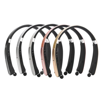 

Neck Hook Bluetooth Wireless Headphones Waterproof Hanging Headset Noise Cancelling Earbuds Built-in Mic Handsfree Phone Call