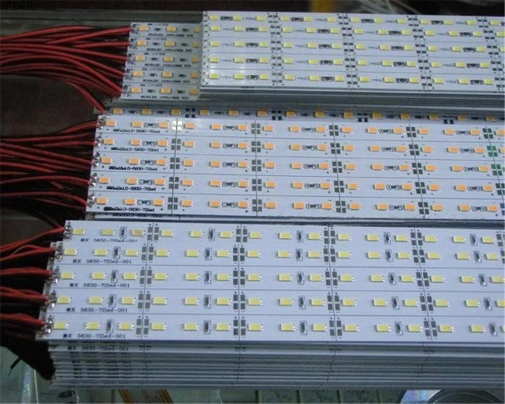 10 шт. * 50 см SMD 5630/5730 жесткая световая полоса 12 В постоянного тока 36 светодиодов