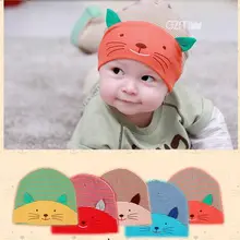 Милый, с кошками, животными дизайн Toca Infantil полосатые узорчатые вязаные шапки Детская шапка с черепом новорожденный Опора Детские кепки
