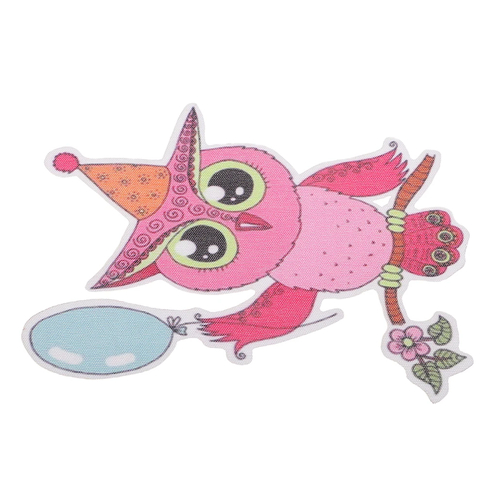 Owl Iron On Patches, Embroidered Appliques DIY Accessory Decoration & Repair for Clothing Backpacks Jeans Caps Shoes