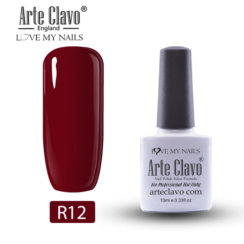 Arte Clavo основа и верхнее покрытие матовый топ гель лак для ногтей 10 мл Прозрачный впитывающий праймер гель лак для ногтей маникюр телесный розовый - Цвет: R12