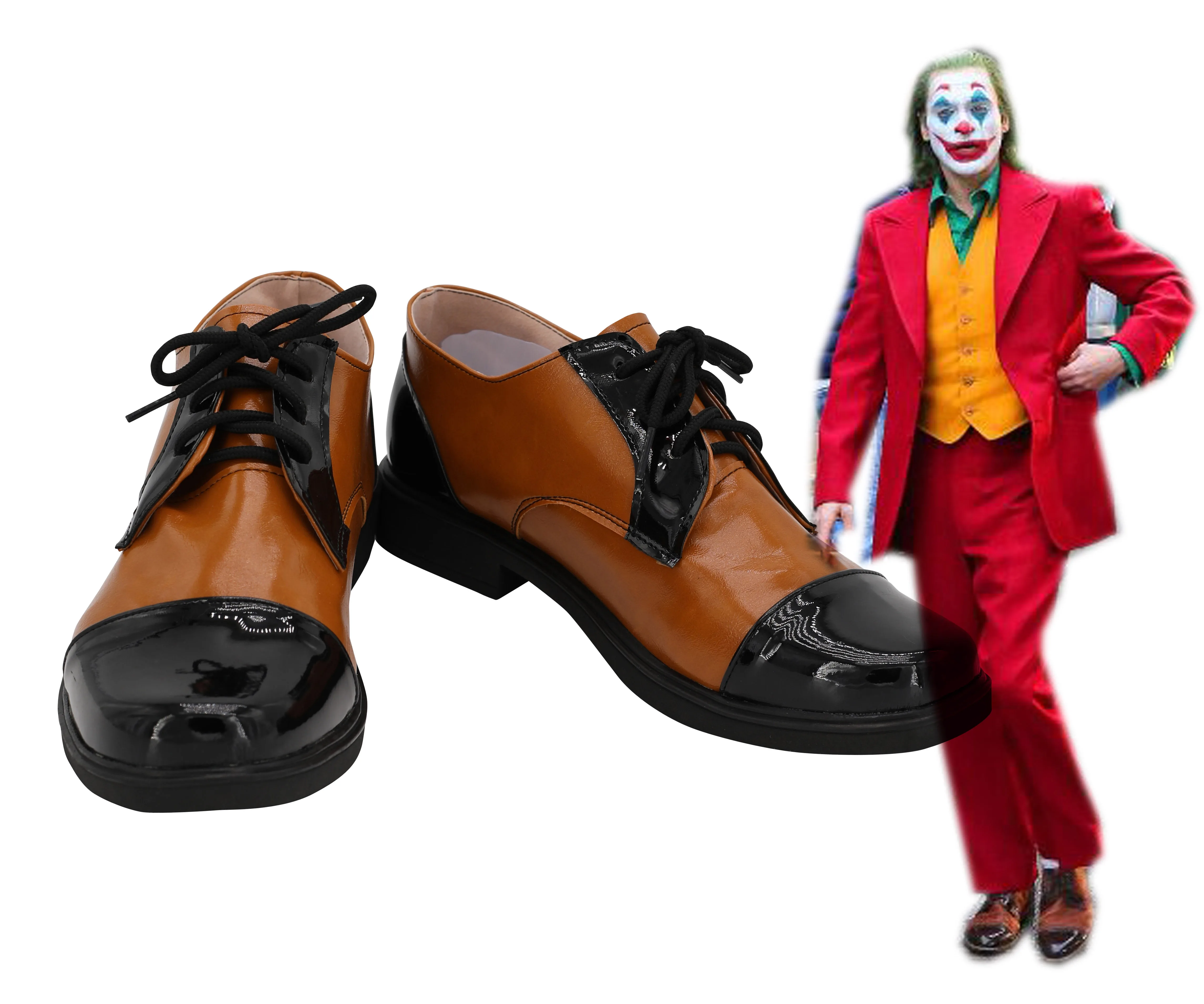 Joaquin Phoenix Joker Cosplay Shoes, Arthur Fleck Costume Boots for Halloween and Carnival image 2