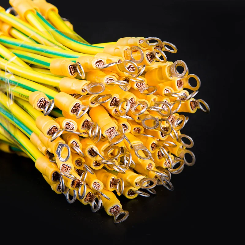 

Photovoltaic panel grounding wire Yellow-green double-color grounding wire Bridge Span Connection Crossing wiring