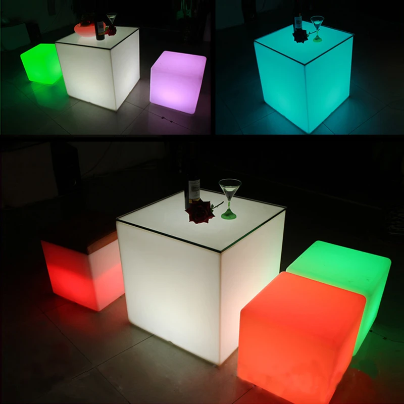 go Postal code cut back 50*50*50cm Led Luminous Cubic Stool Seat Home Outdoor Decoration Led Light  16 Color-changing Cube Table Furniture Free Shipping - Novelty Lighting -  AliExpress