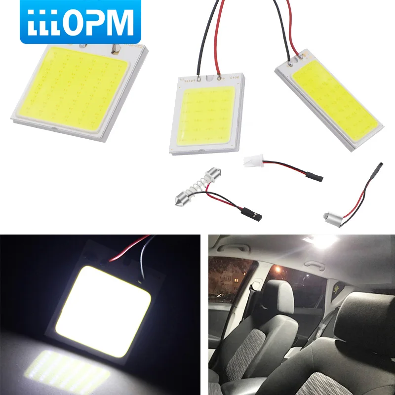 

T10 Cob 24 36 48 SMD Car Led Vehicle Panel Lamps Auto Interior Reading Lamp Bulb Light Dome Festoon BA9S DC 12v Car-styling