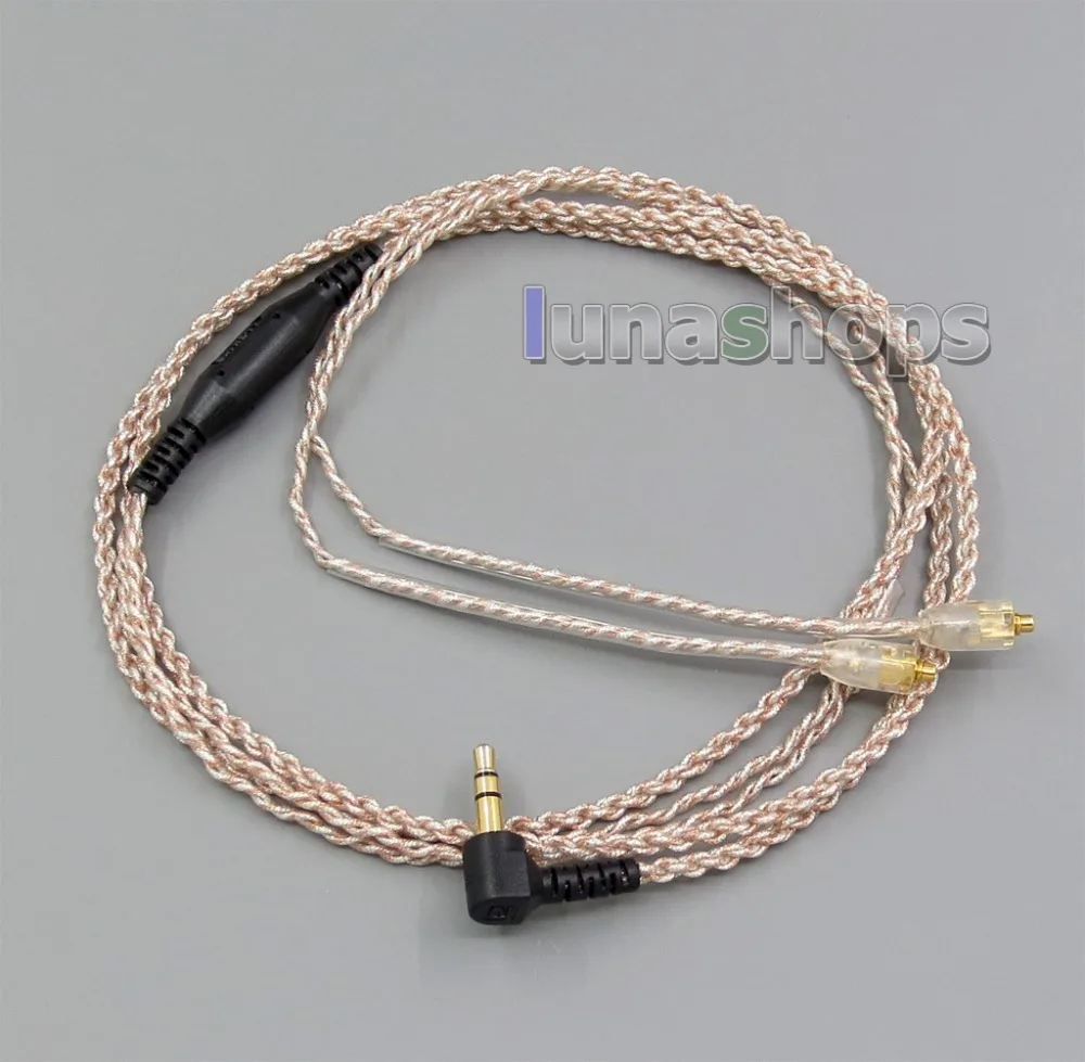 LN005645 EachDIY 2 5 мм наушники TRRS посеребренный кабель OCC из полиуретановой фольги для