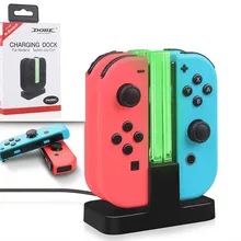 4-в-1 светодиодный USB Зарядка Док-станция Подставка для Nintendo switch N-Switch Joy-Con контроллер игровой консоли Зарядное устройство Подставка r30