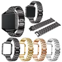 HIPERDEAL сменный ремешок из нержавеющей стали с металлической рамкой для Fitbit Blaze Прямая 4J18