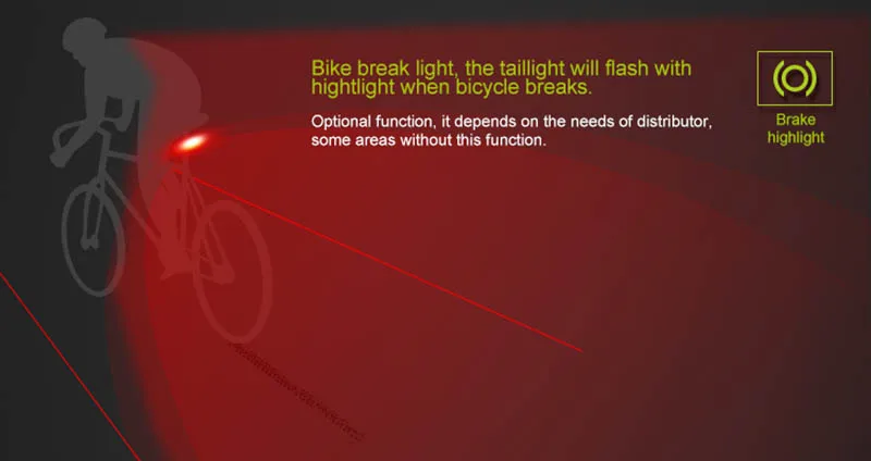 Perfect Wireless bike light Brake version Flash  bicycle turn light Safety Rear Turn Bicycle Accessories 6